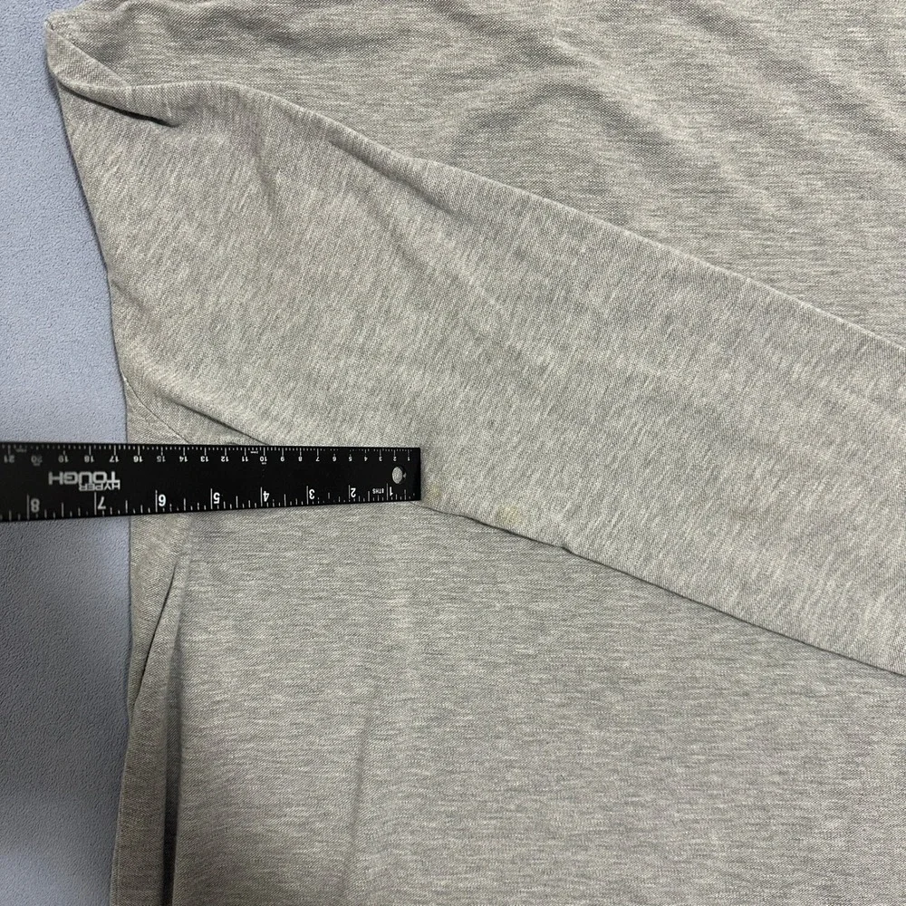 Polo Ralph Lauren Big Pony Polo Shirt Tipped Collar Long Sleeve Gray Mens XXL